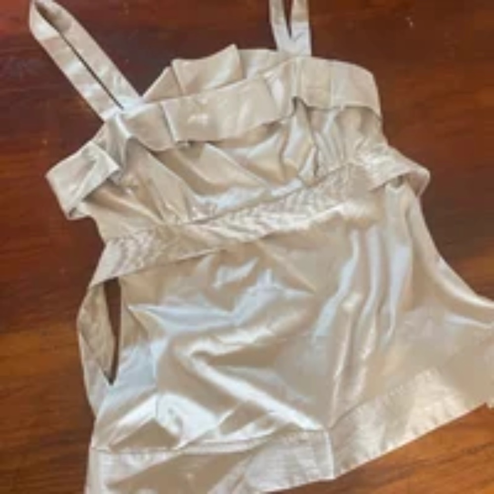 The Limited Sleeveless Ruffled Top Size Large